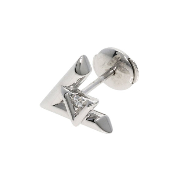 LOUIS VUITTON 18k White Gold Diamond Earrings - Picture 1 of 5